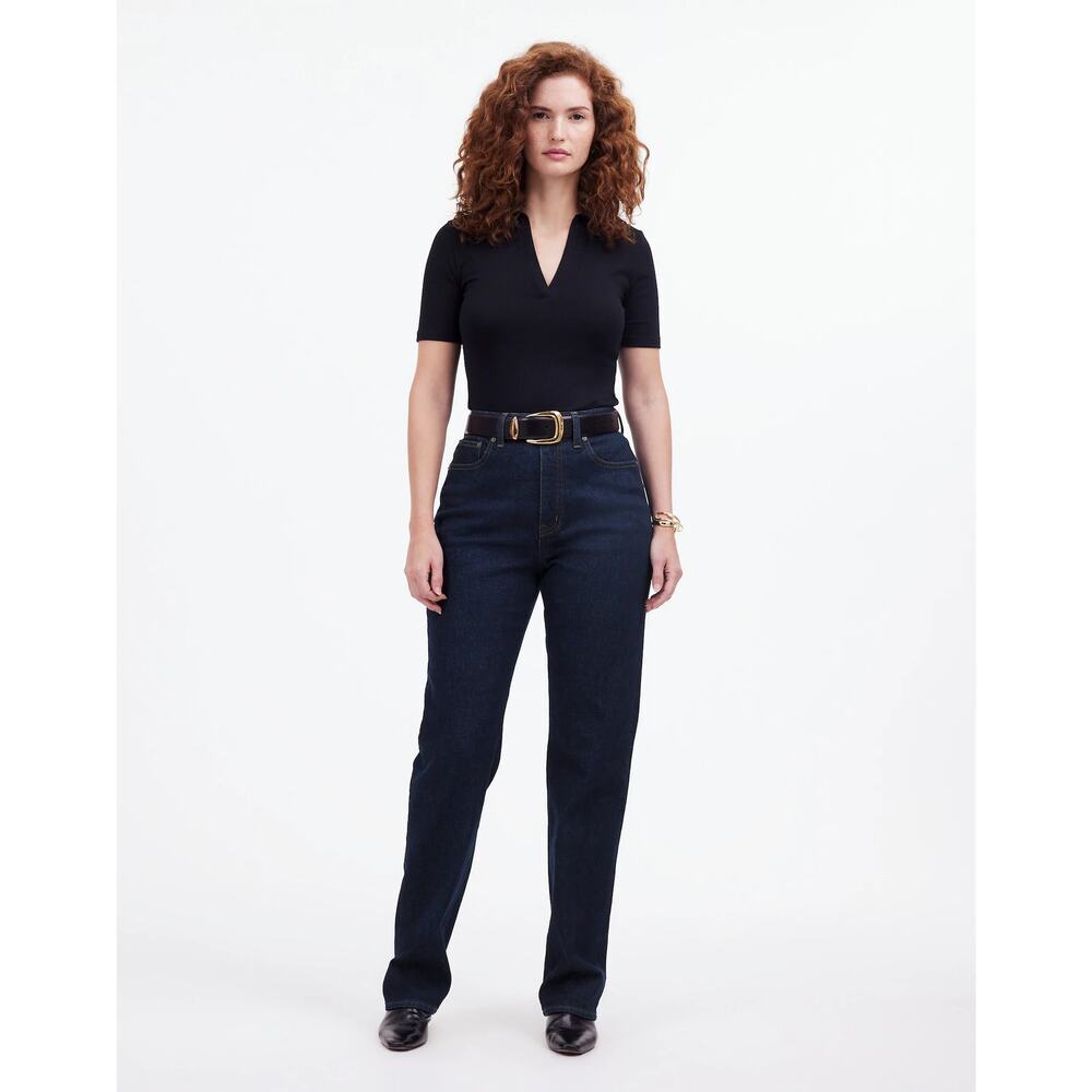 Madewell Women's Norman Wash Stretch The Curvy '90s Straight Jean Size 26 NWT